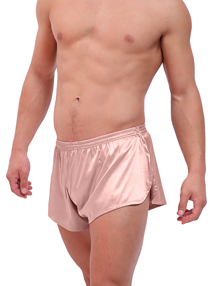 men's pink silk shorts - XDress UK