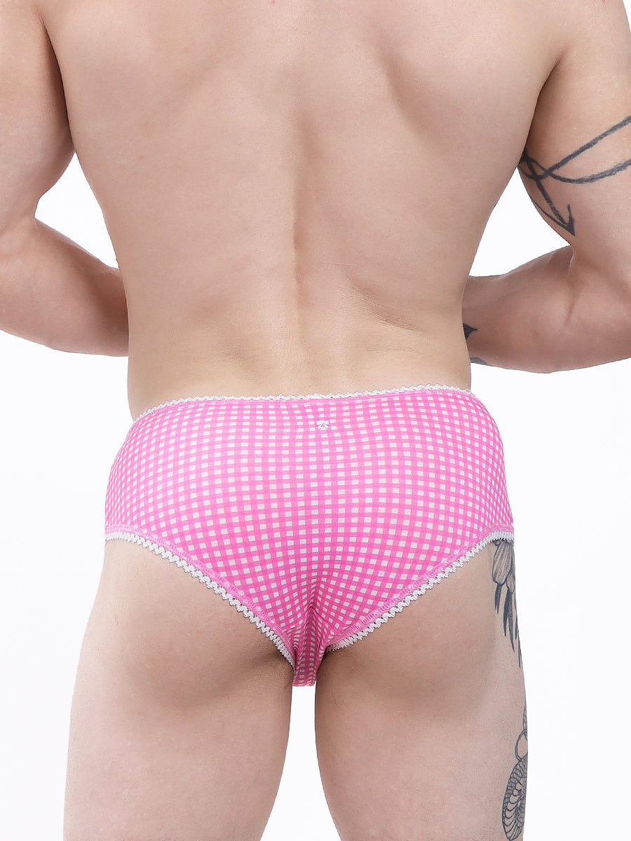 men's pink print panties - XDress UK