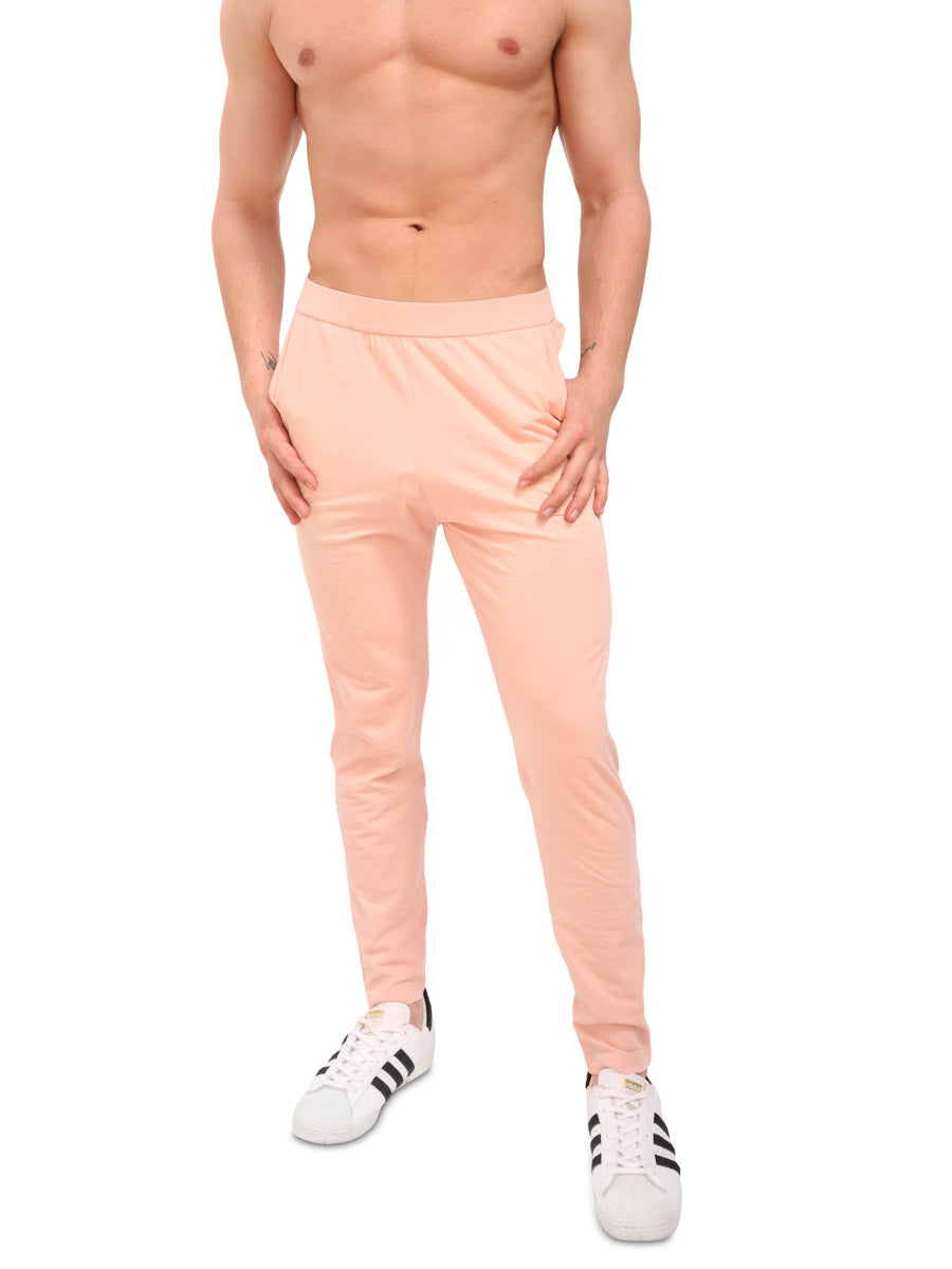 men's peach cotton lounge pants - XDress UK