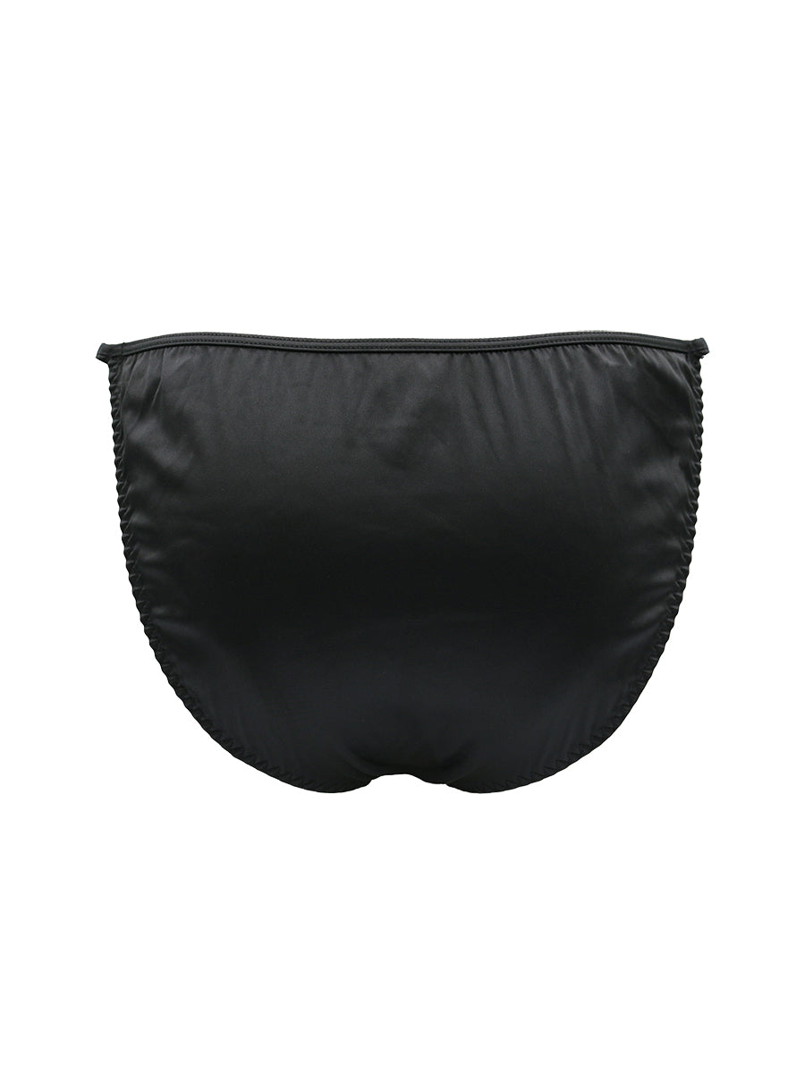 Black men's underwear on a white background