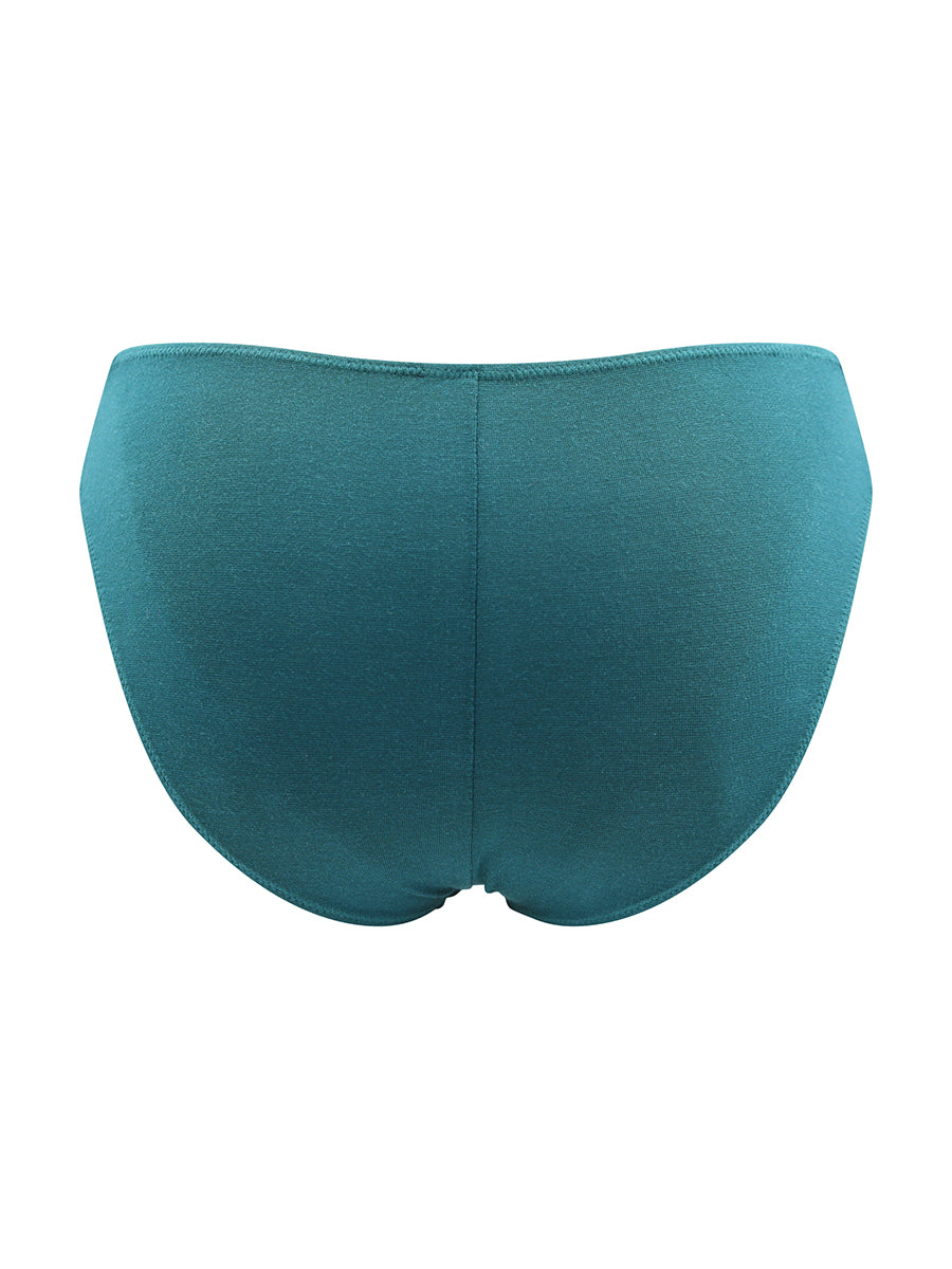 Back view of teal XDress panties for men