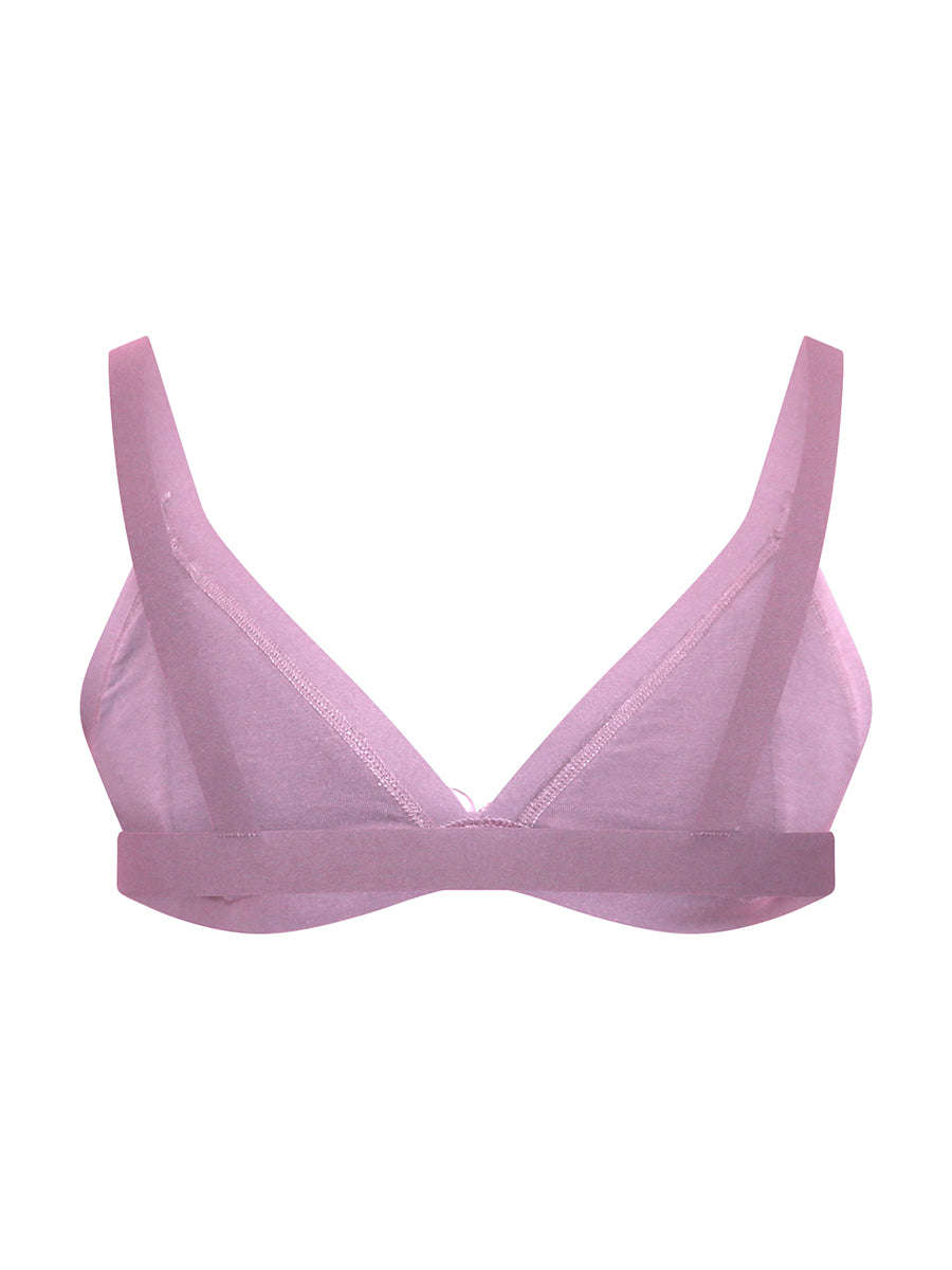Back view of a purple XDress men's bra on a white background.