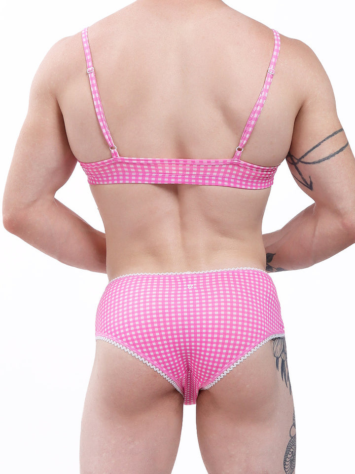 men's pink print bra - XDress UK