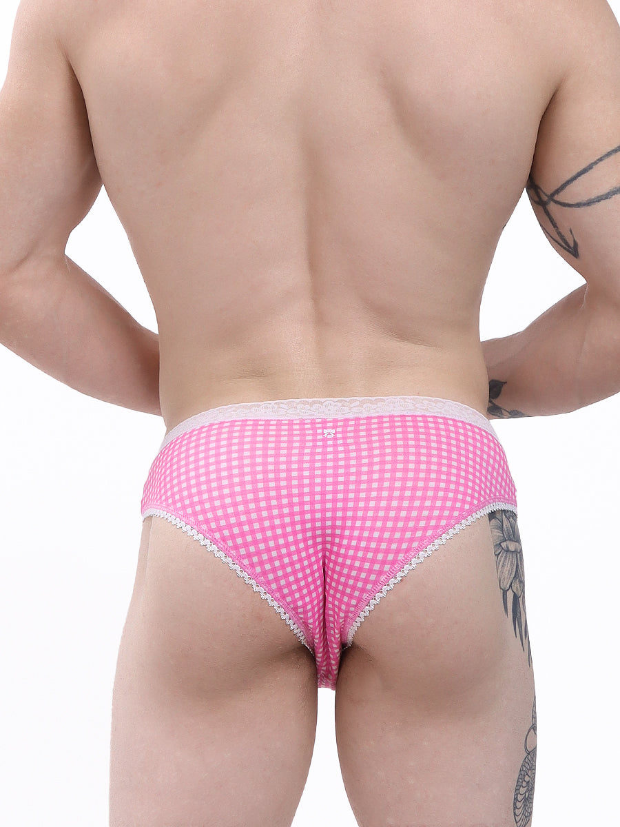 men's pink print panties - XDress UK