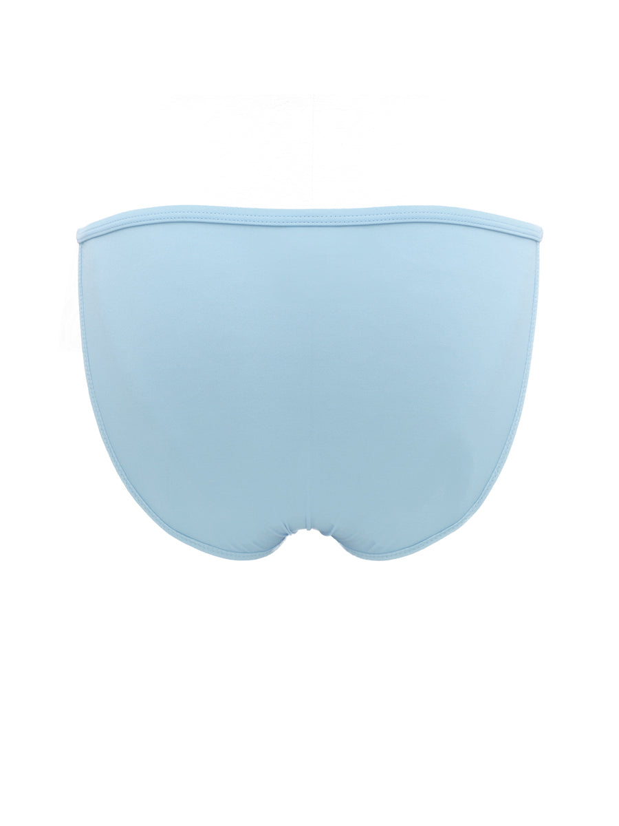 Light blue XDress men's panties on a white background.