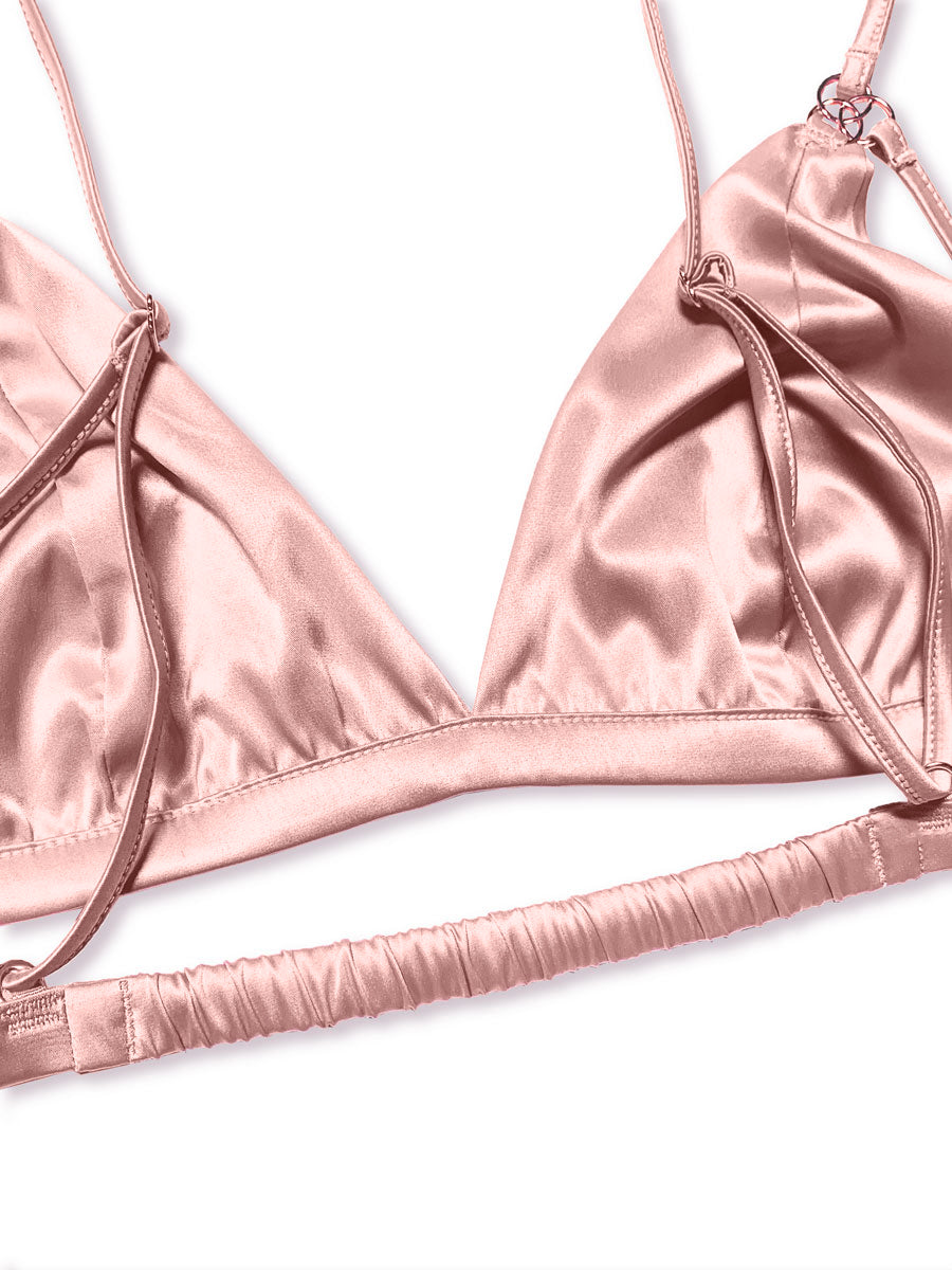 men's pink silk bra - XDress UK