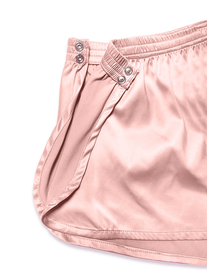 men's pink silk shorts - XDress UK