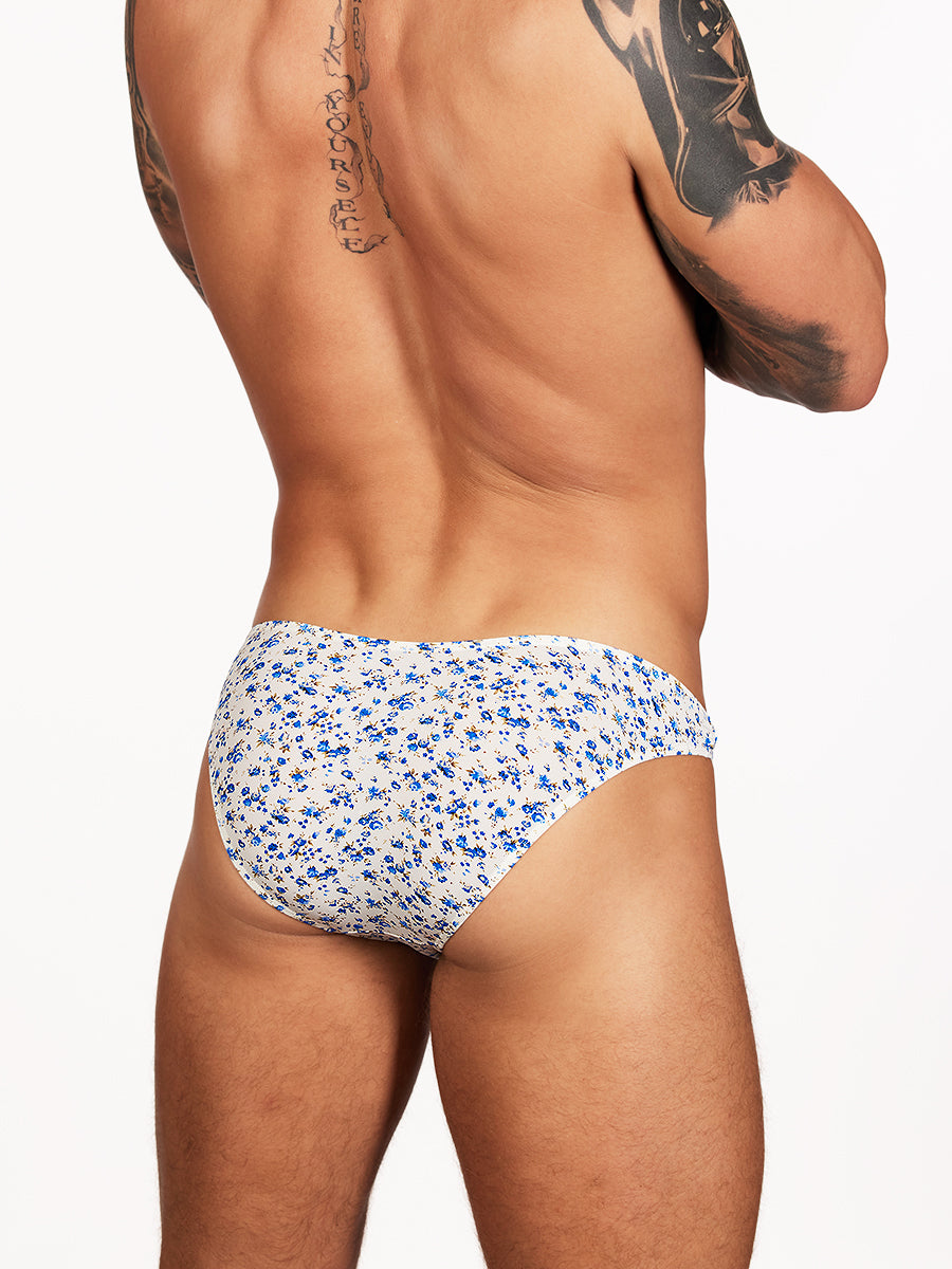 men's blue floral briefs - XDress UK