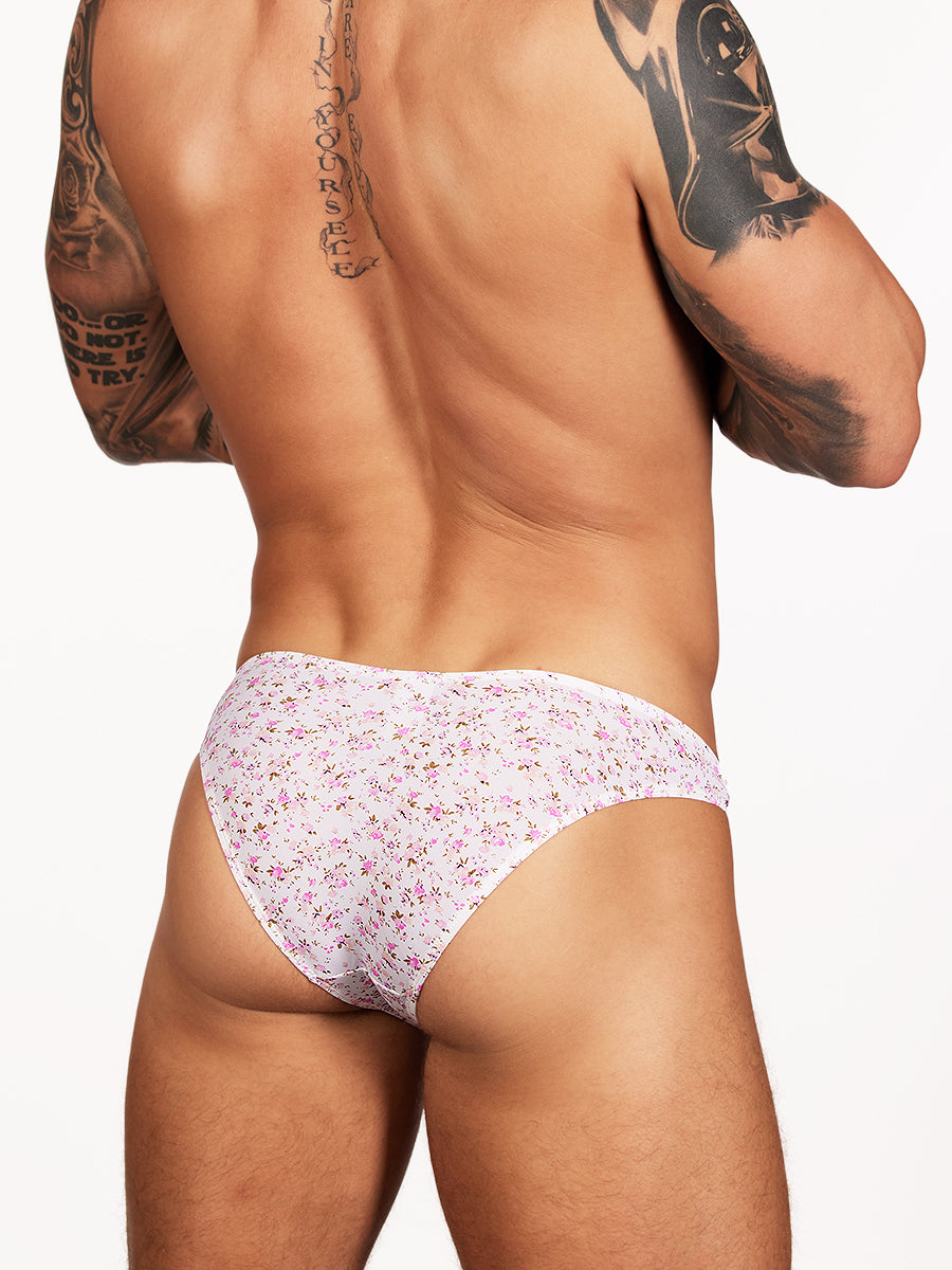 men's pink floral briefs - XDress UK