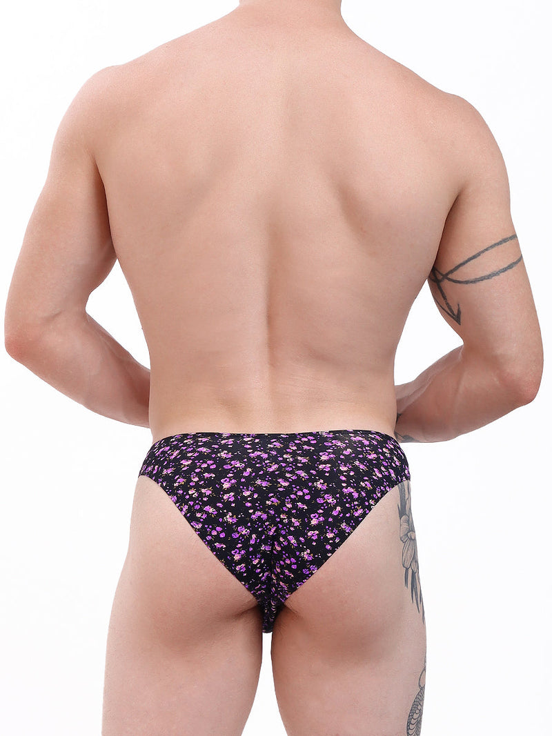 men's purple floral print panty - XDress