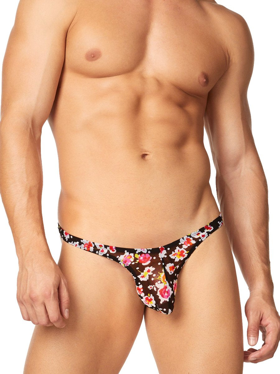 The Floral Mesh Thong