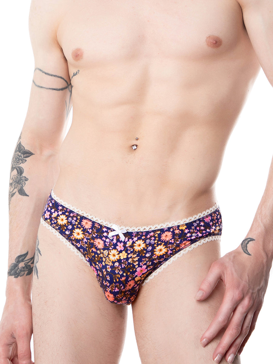 men's blue floral print panties - XDress UK