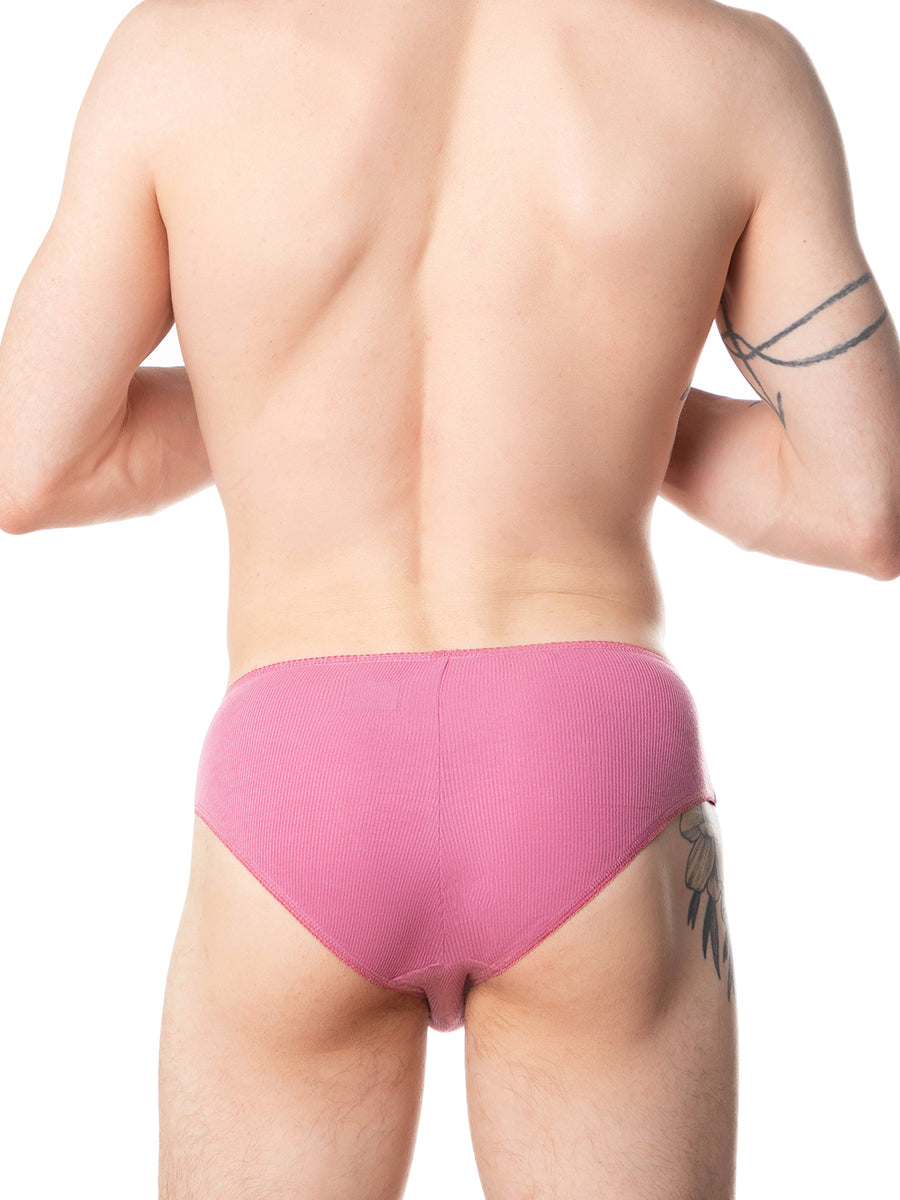 men's pink picot lace panties - XDress UK