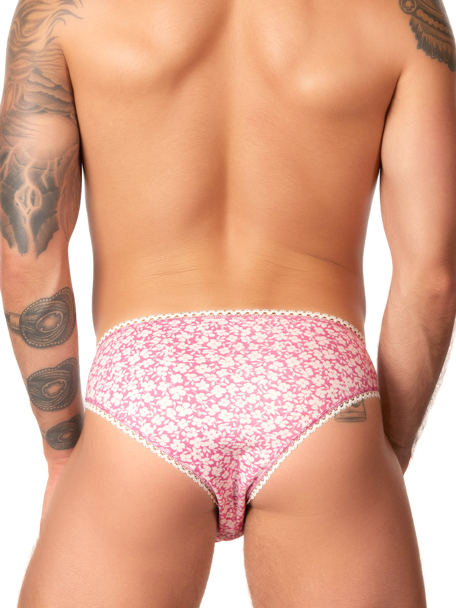 Men's pink floral panty