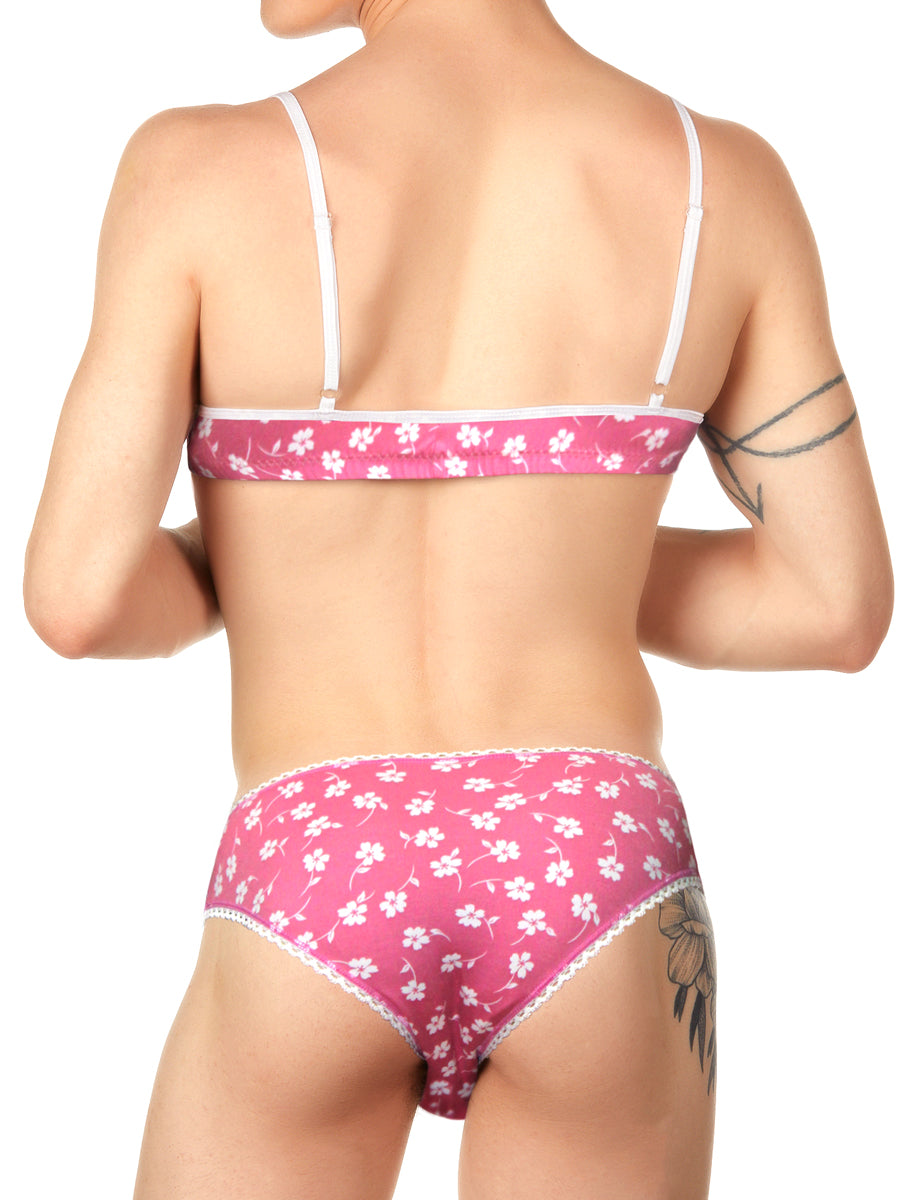 Gender-Free Pink Floral Bra