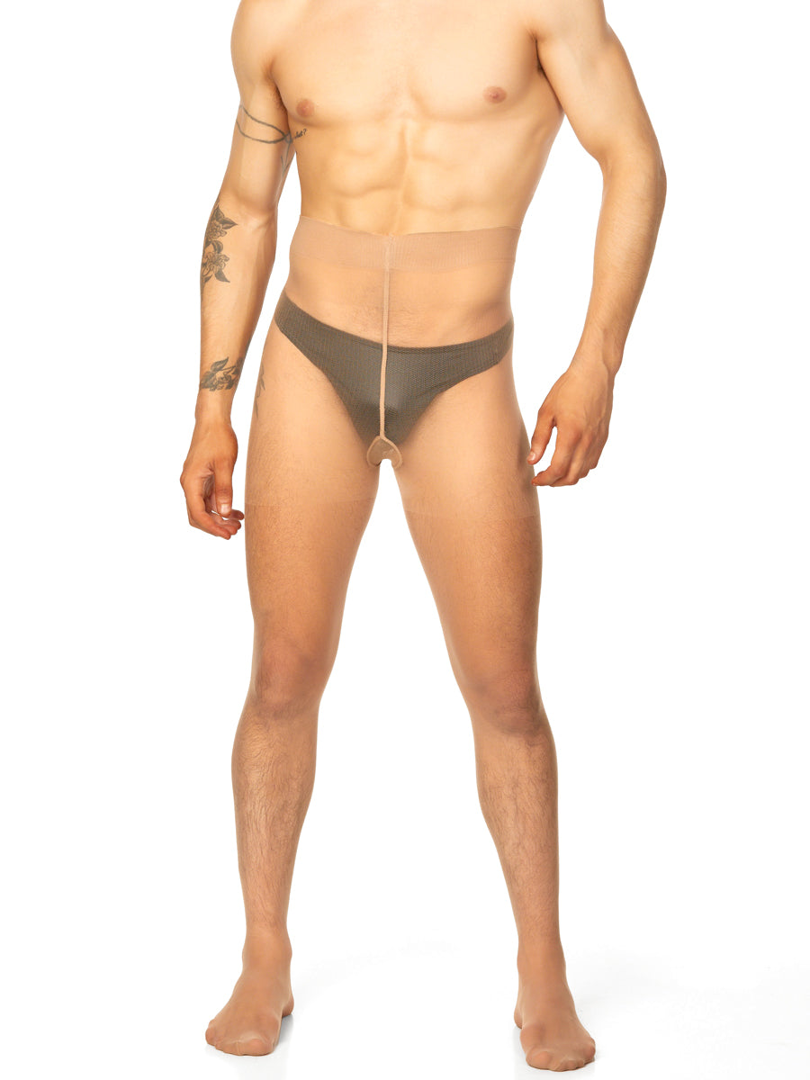 men's nude luxury pantyhose