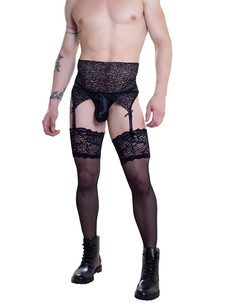 High Waisted Lace Garter