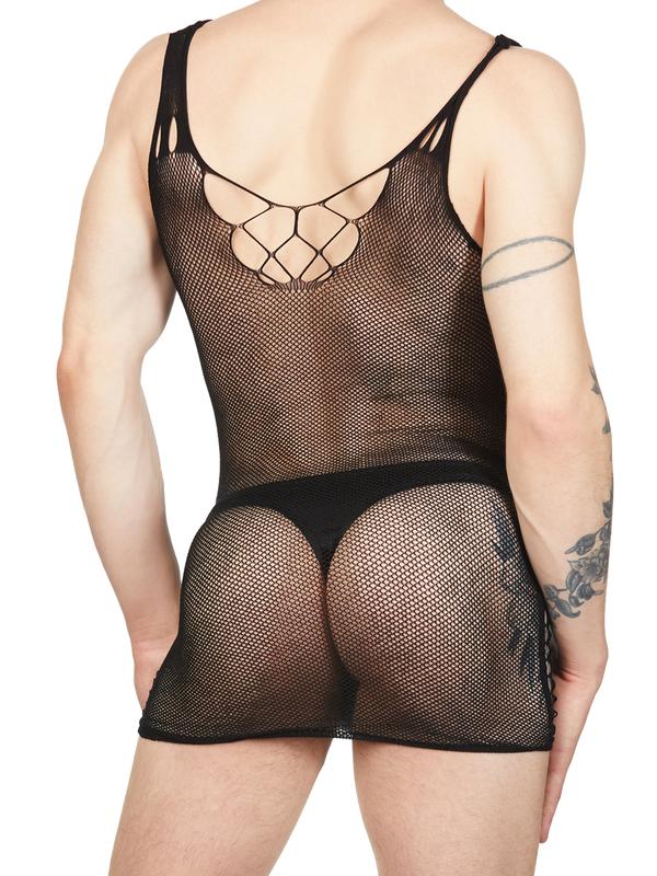 Hourglass Fishnet Mini Dress