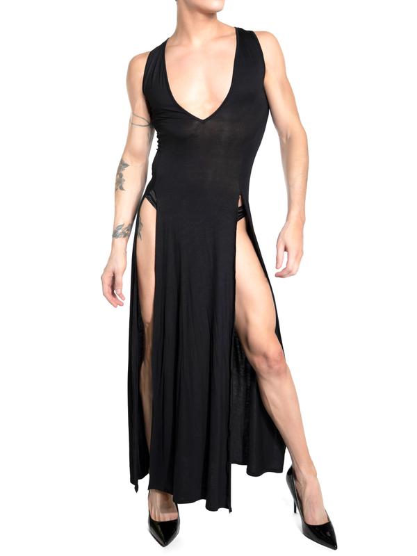 men's black sexy dress