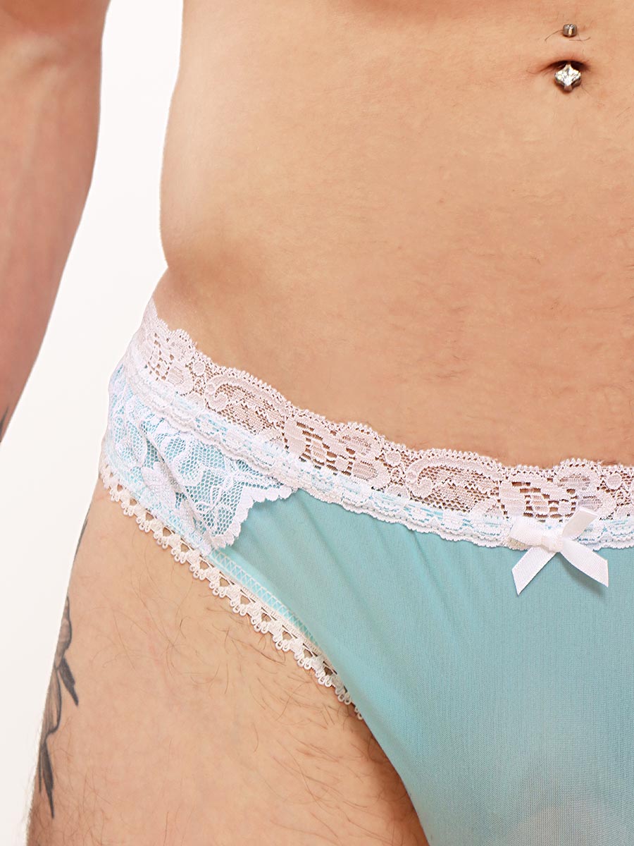 men's blue and lace panties - XDress UK