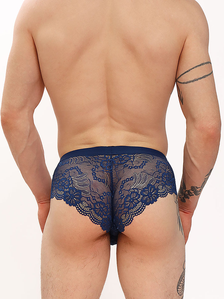 men's blue lace briefs - XDress UK