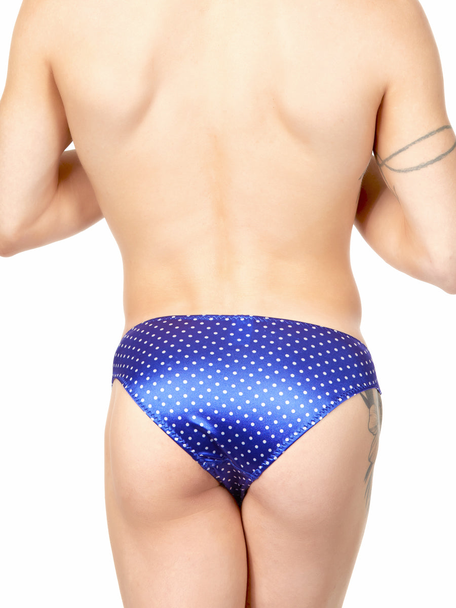 Men's navy polka dot panty