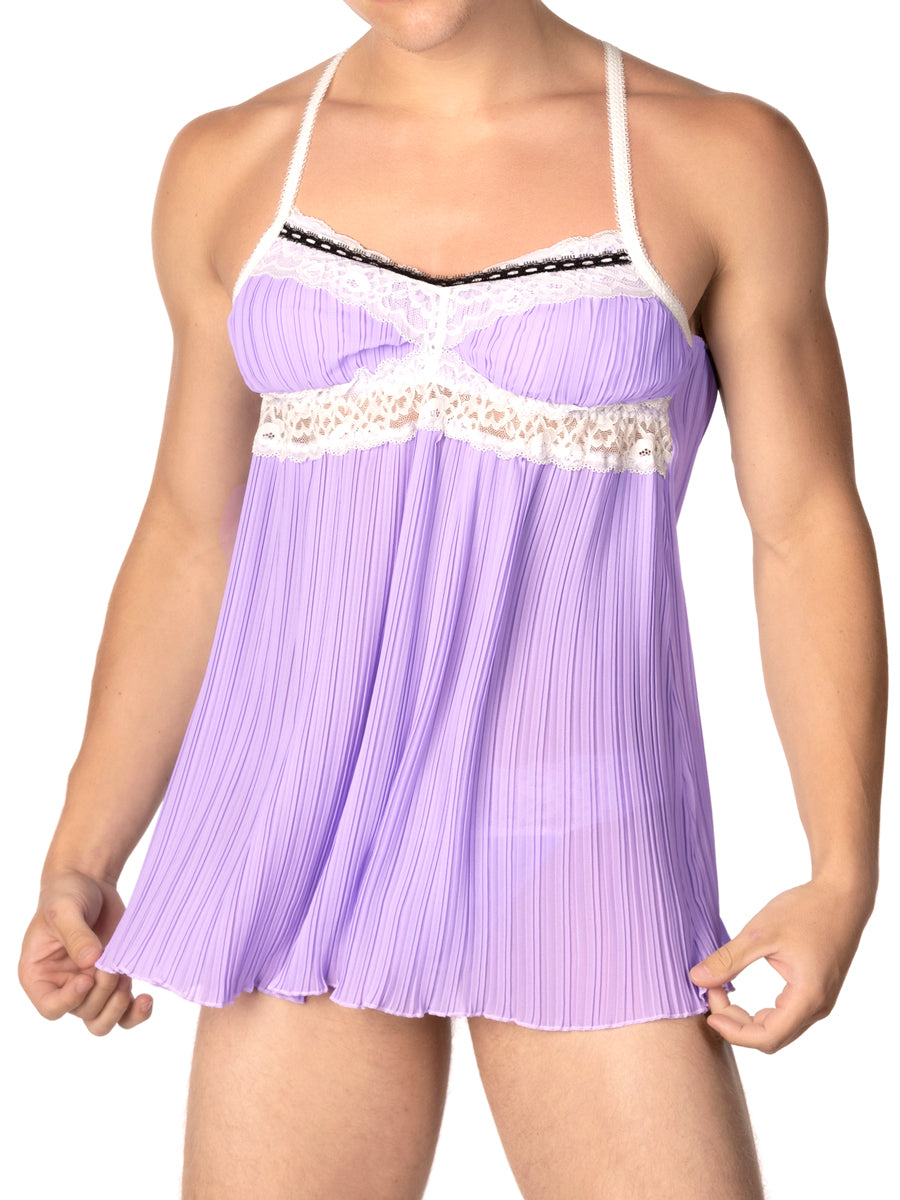 men's purple teddy nightgown