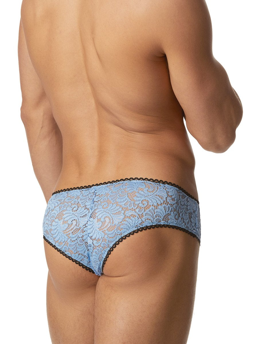 Men's blue lace briefs