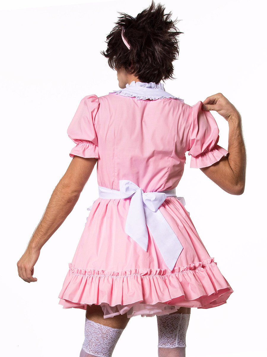 Men's Pink Maid Dress