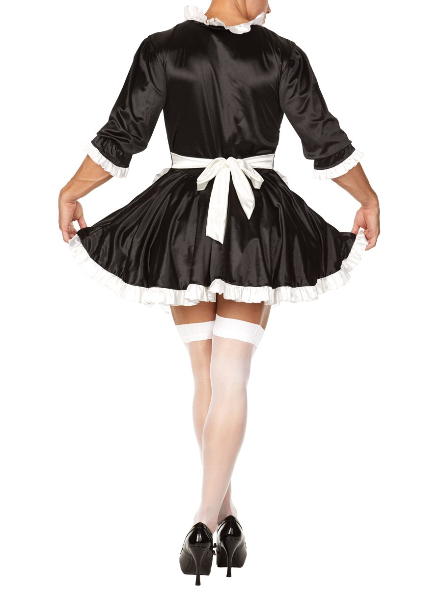 Men's Satin French Maid Dress