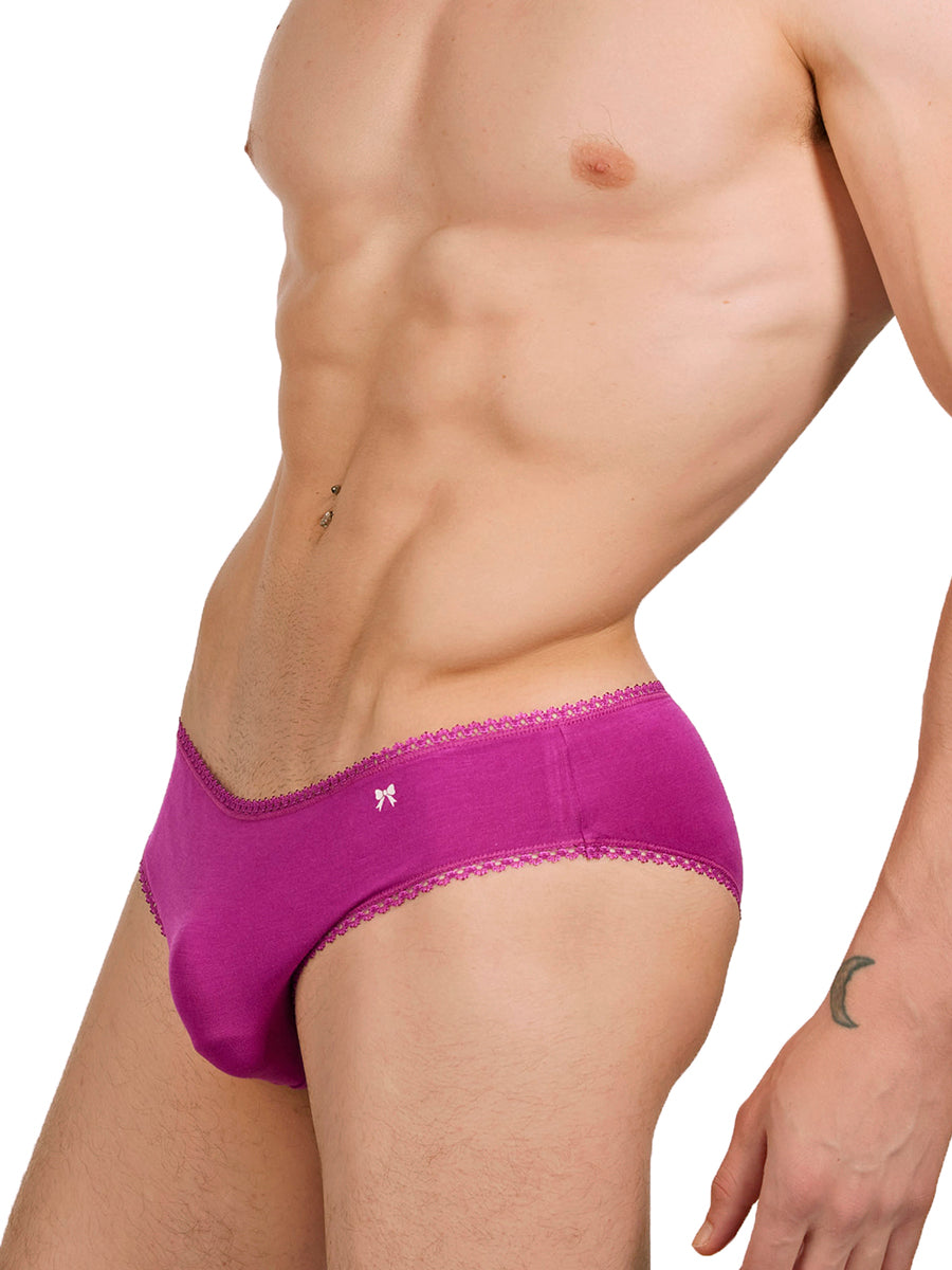 men's pink picot panties - XDress UK